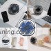 Mini USB Table Desk Personal Fan Small Personal Desk USB Fan Whisper Quiet Cyclone Air Technology - For Home  Office  Outdoor Travel (Navy) - B07D1LC3Z7